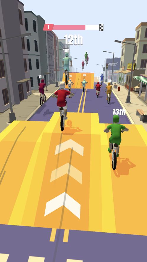 bike rush免費(fèi)金幣中文中文版下載（自行車沖刺）截圖2