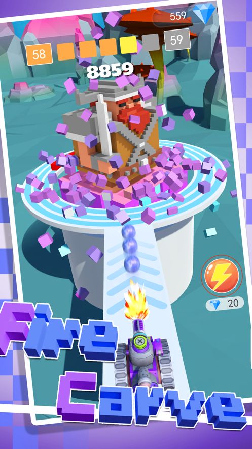 FireCarve3D游戲最新版免費(fèi)金幣截圖1