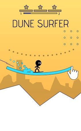 畫線沖浪游戲安卓版（Dune Surfer）截圖1