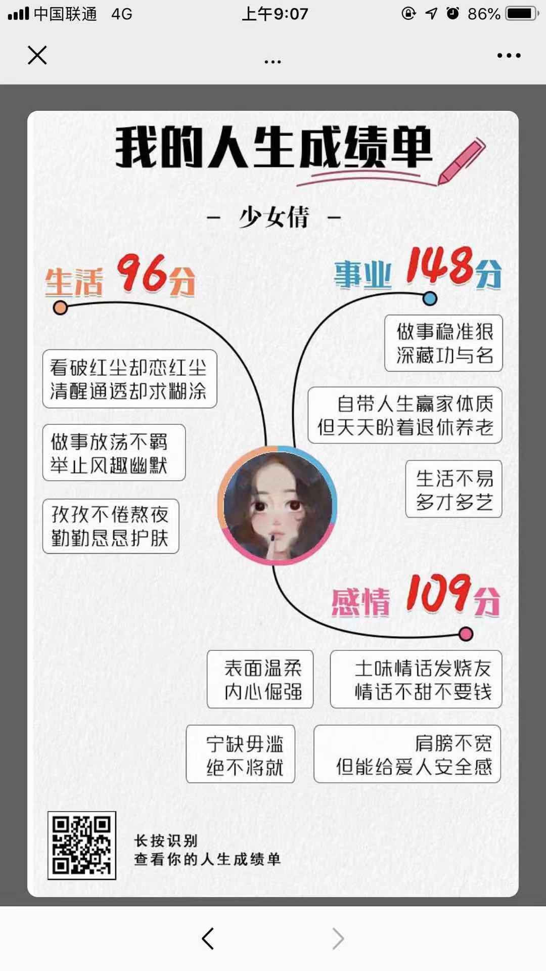 我的人生成績單測試二維碼最新版截圖2