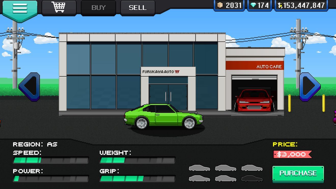 像素賽車手pixelcarracer調(diào)中文無限刷錢最新版下載截圖1