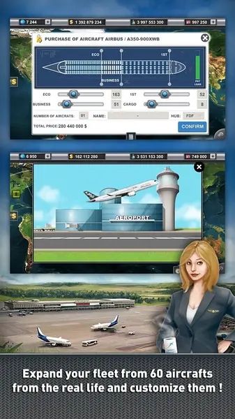 航空公司經(jīng)理大亨2019免費(fèi)金幣鉆石安卓最新版截圖2