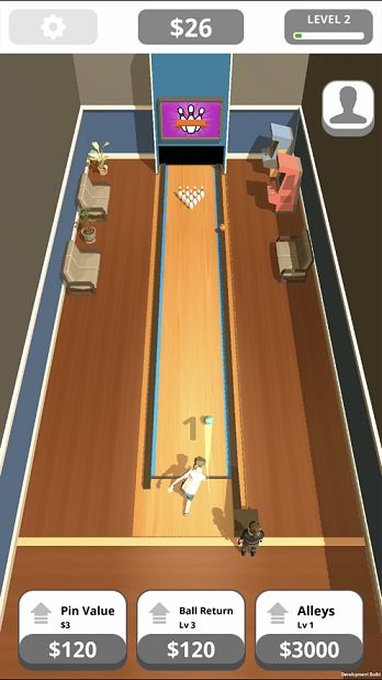 Idle Tap BowLing免費(fèi)金幣中文版最新版截圖3