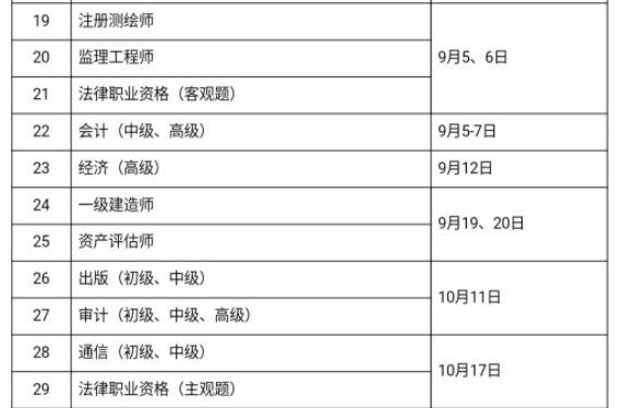 2020年考證時(shí)間表APP大全手機(jī)版截圖1