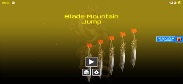 刀鋒跳山游戲安卓版（Blade Mountain Jump）截圖1