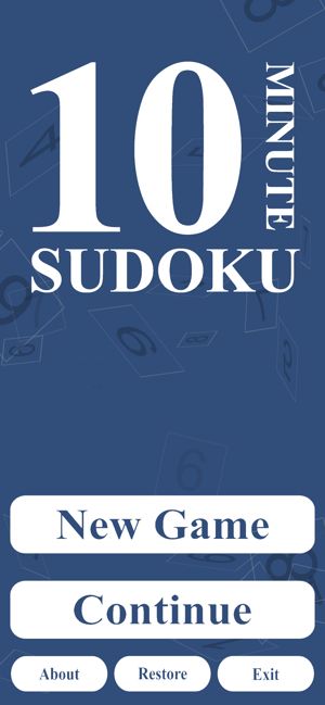 十分钟数读游戏安卓中文版下载（10 Minute Sudoku）截图1: