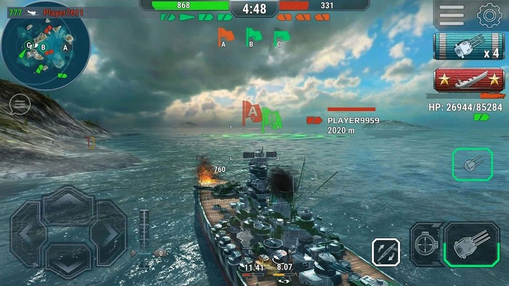 改裝大作戰(zhàn)戰(zhàn)艦最新版免費(fèi)金幣截圖3