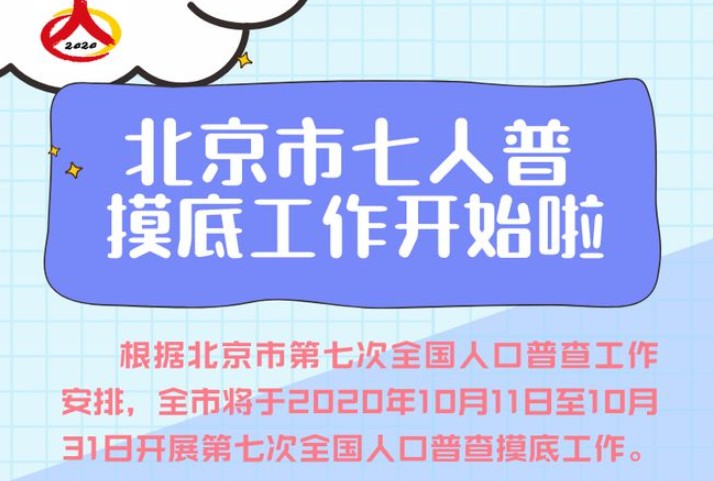 第七次全國(guó)人口普查摸底什么時(shí)候開(kāi)始？2020人口普查登記時(shí)間結(jié)束時(shí)間表