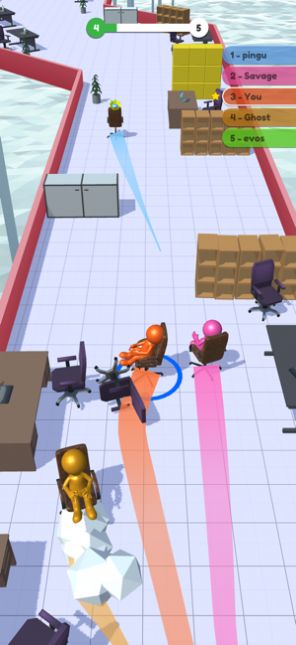 辦公椅競賽游戲最新版（Office Chair Race）截圖2
