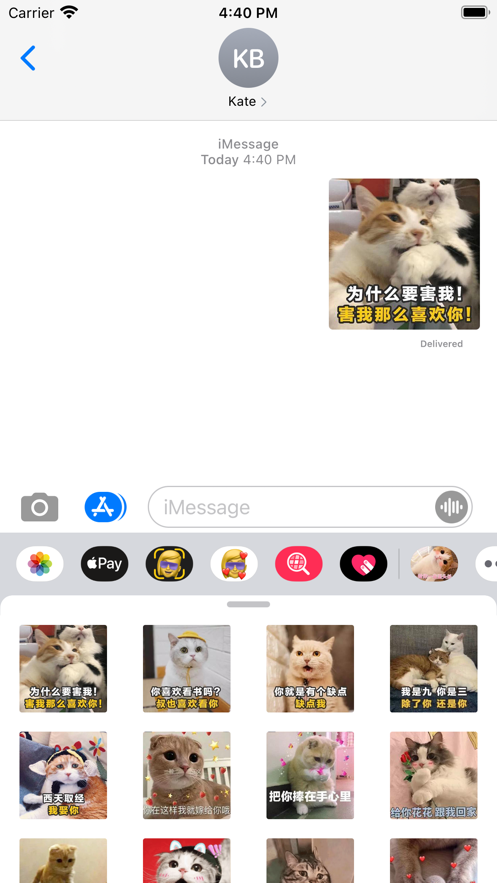 撩人小猫咪表情包app手机下载截图1: