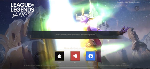 LOL手游Server is currently under maintenance怎么解決？完美解決方案