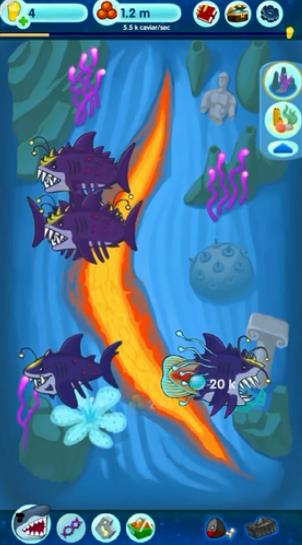 鯊魚合成進(jìn)化模擬器游戲免費(fèi)金幣中文最新版截圖3