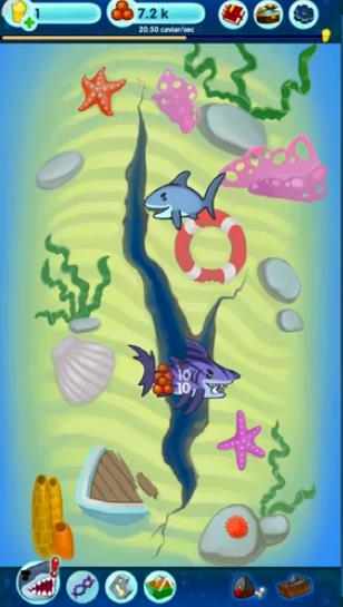 鯊魚合成進(jìn)化模擬器游戲免費(fèi)金幣中文最新版截圖1