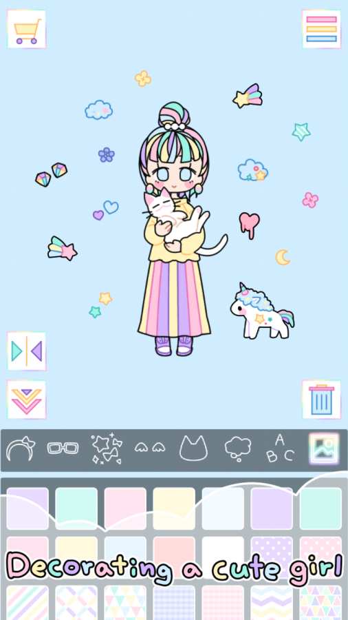 彩虹女孩Pastel Girl游戏安卓汉化版下载截图3: