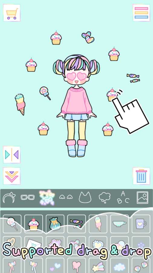 彩虹女孩Pastel Girl游戏安卓汉化版下载截图1: