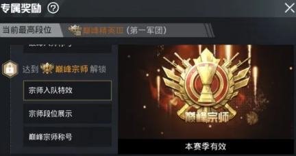 和平精英巔峰宗師入場特效怎么獲得？巔峰宗師入隊特效獲取攻略