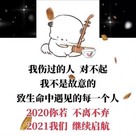抖音2020你若不離,2021我們繼續(xù)!背景圖圖片截圖4