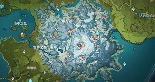 原神雪山石碑位置大全，龍脊雪山全8塊石碑位置圖示[多圖]圖片1