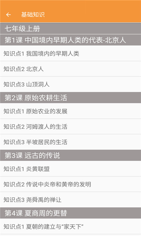 七年級歷史幫App版截圖1
