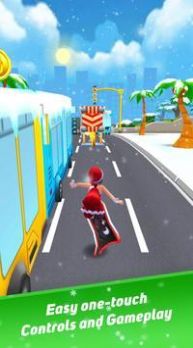 圣誕公主跑步?jīng)_浪游戲免費金幣最新版截圖4