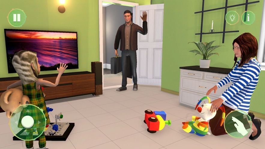 家庭虛擬媽媽模擬器中文漢化版游戲（Family Simulator Virtual Mom）截圖2