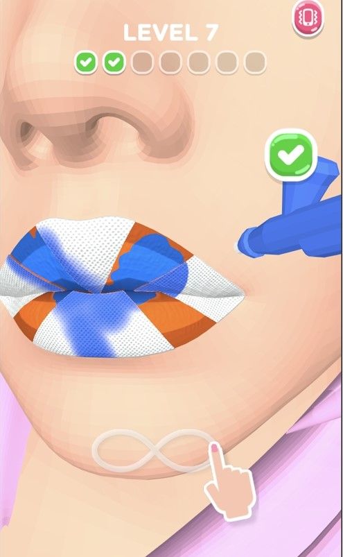 我涂口紅賊六游戲最新版（Lip Art 3D）截圖2
