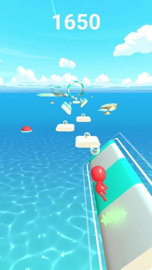 水上沖浪3D游戲最新版（Aqua Dash 3D）截圖2