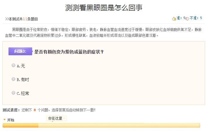 測試黑眼圈的app鑒別聲明小游戲入口截圖3