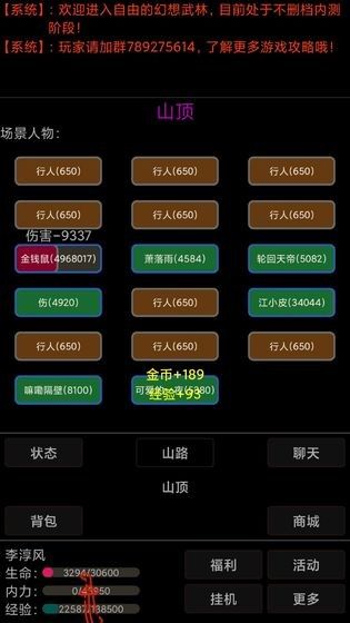 幻想武林MUD游戲免費金幣最新版截圖5