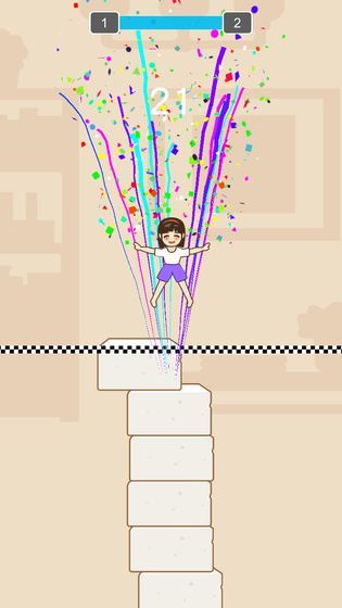 跳一跳女孩游戲手機(jī)版截圖2
