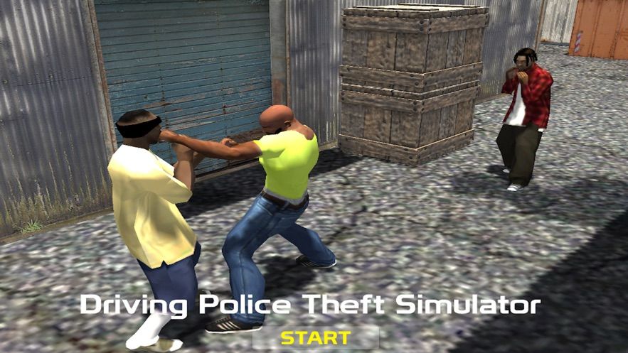駕駛警察盜竊模擬器游戲版（Driving police theft simulator）截圖1