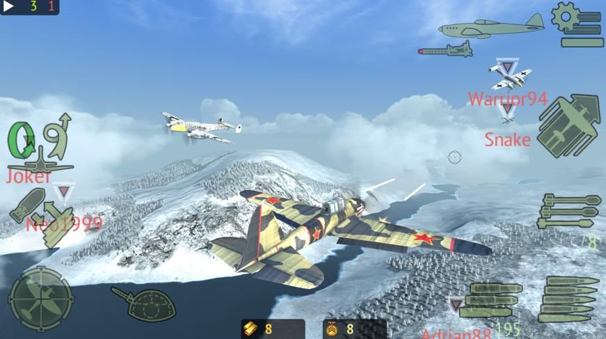 Warplanes Online Combat中文游戲安卓版截圖1