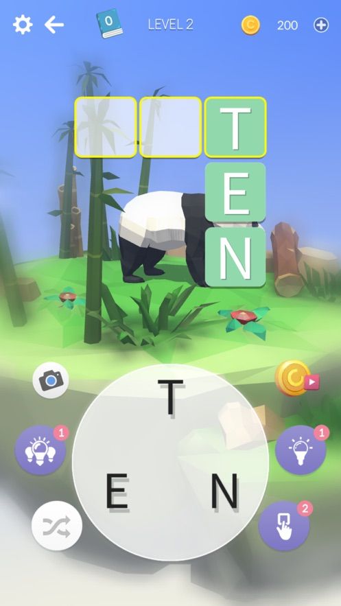 單詞涂色3d游戲IOS中文版（Word Land 3D）截圖1