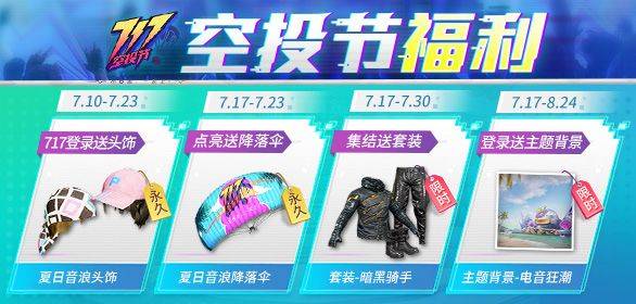 和平精英717空投節(jié)皮膚怎么樣？717空投節(jié)皮膚獎勵獲取攻略