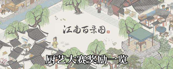 江南百景圖廚藝大賽獎勵怎么拿？廚藝大賽獎勵獲取方法