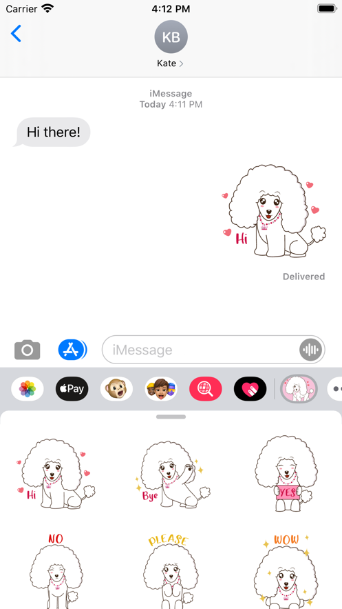 GiGi Kiss Kiss貼紙app軟件截圖1