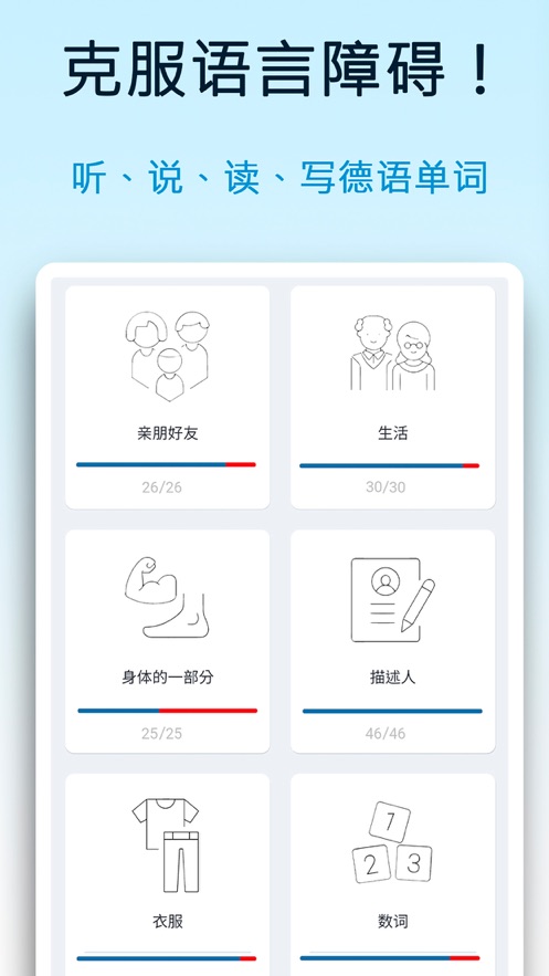 德語入門自學app軟件截圖1