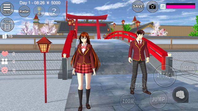 櫻花學(xué)校模擬器中文版愛(ài)麗絲衣服全新版2020截圖1