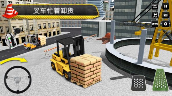 叉車施工模擬器游戲手機(jī)版截圖3