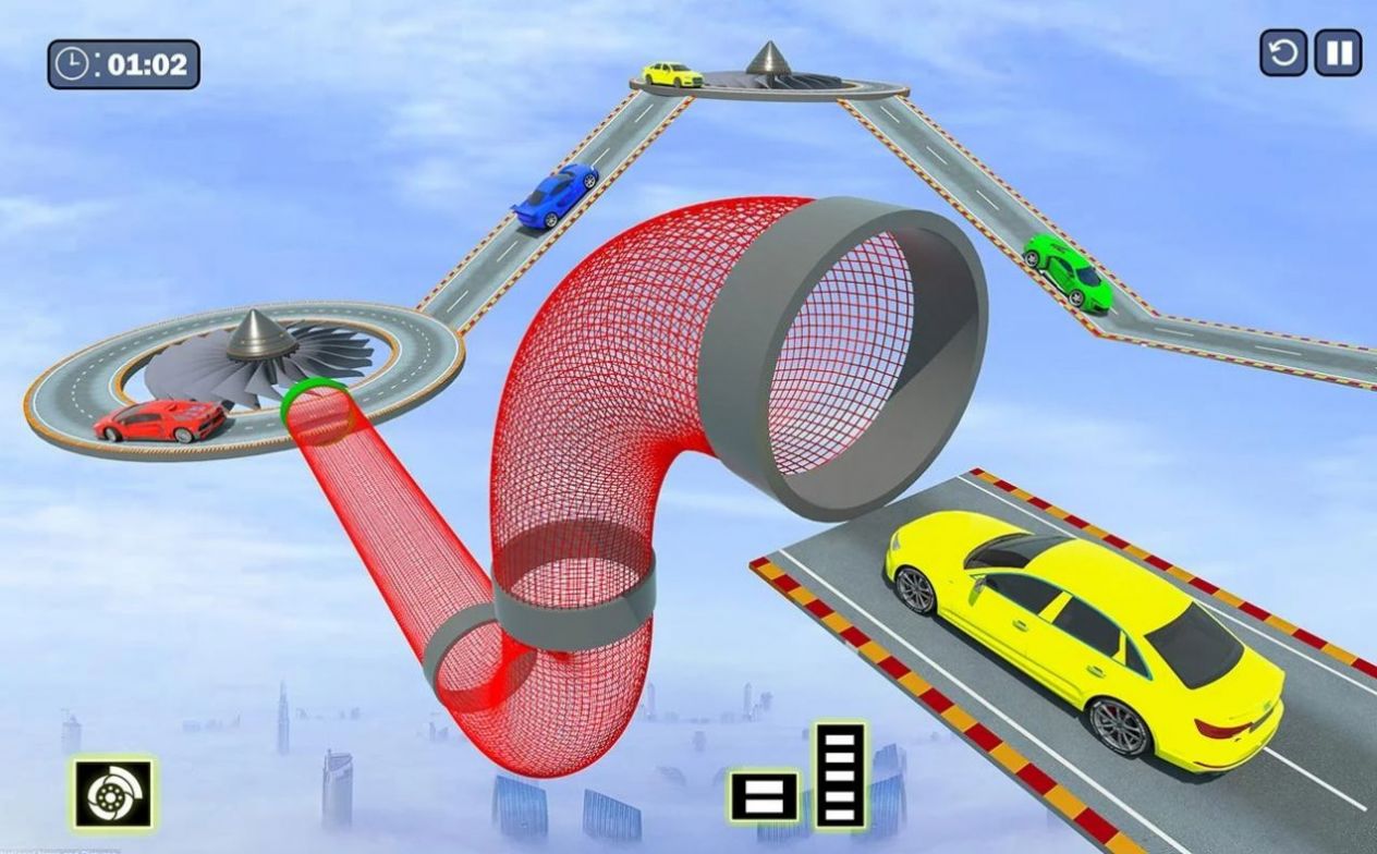 瘋狂出租車空中特技游戲最新版截圖2