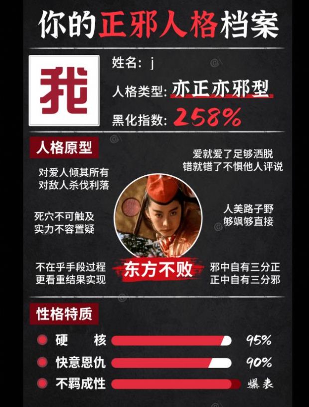 你的正邪人格鑒定測試答案完整版截圖1