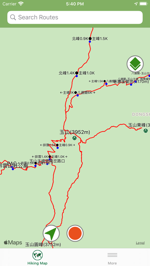 登山地圖APP版截圖2
