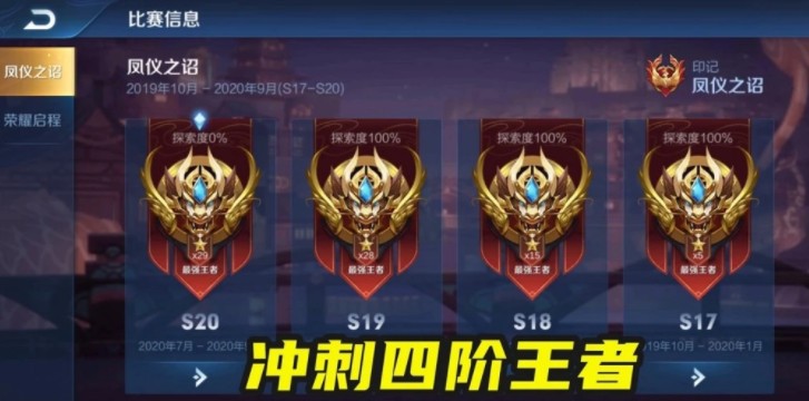 王者榮耀s21賽季段位繼承表：搶先服s21賽季段位改動調(diào)整