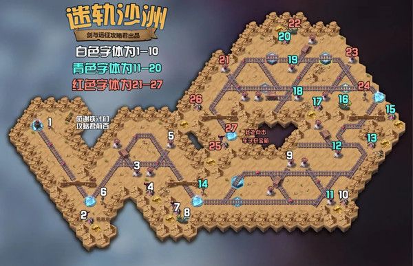 劍與遠征迷軌沙洲怎么打？迷軌沙洲路線圖通關(guān)攻略