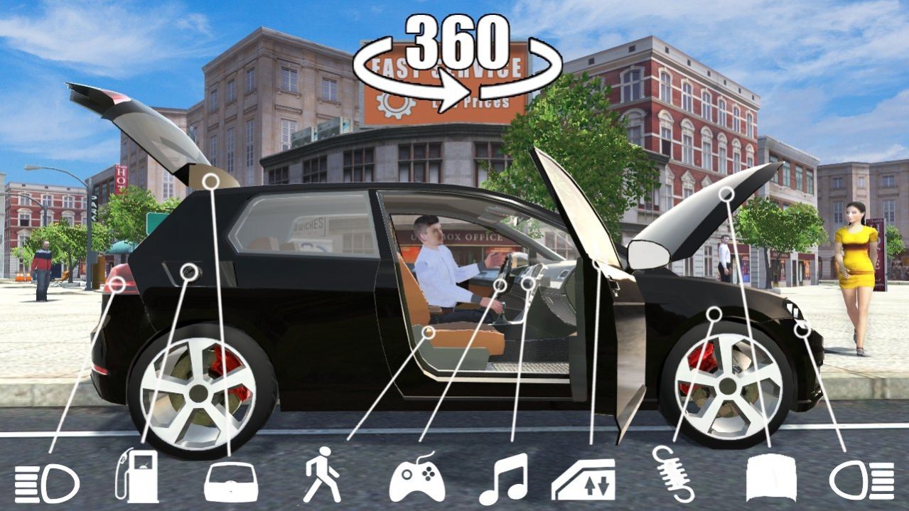 汽車模擬器高爾夫安卓版游戲截圖4