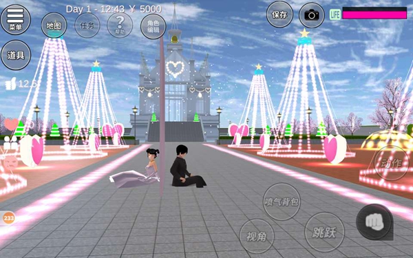 櫻花校園模擬器冰屋版2021年最新版截圖4