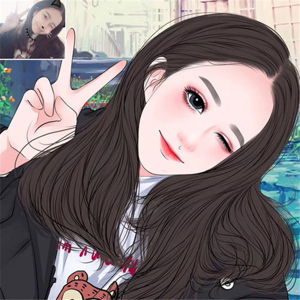 2021年帶來好運的微信頭像女卡通圖片大全截圖2