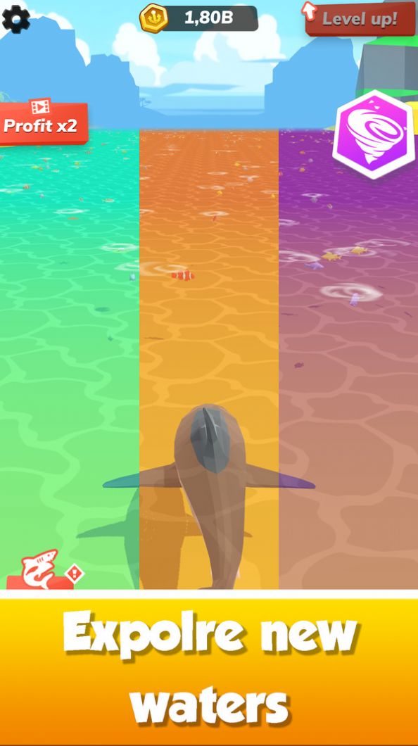 鯊魚世界生存模擬免費金幣中文最新版截圖1