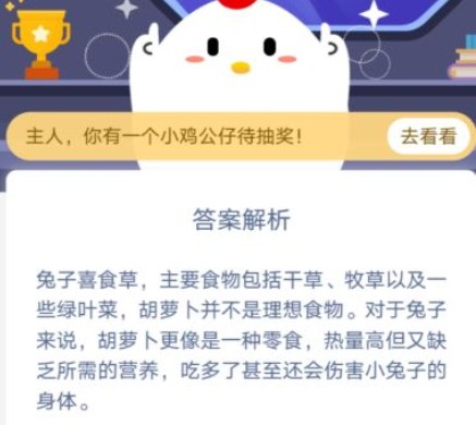 實(shí)際上生活中的兔子更喜歡吃什么 實(shí)際上生活中的兔子更喜歡吃哪種食物螞蟻莊園