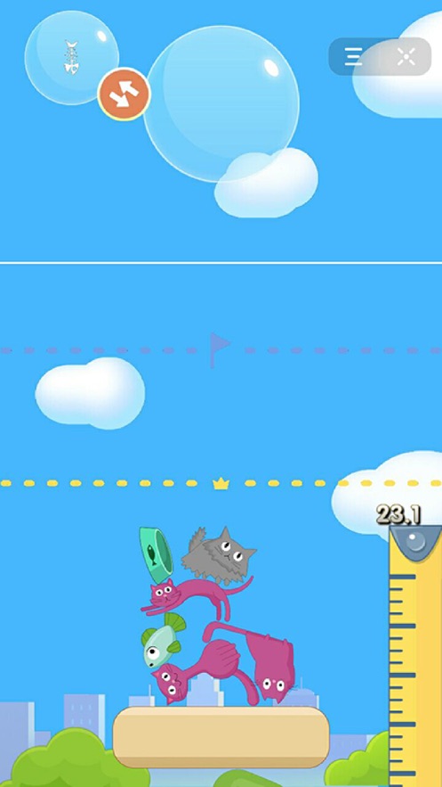 抖音貓咪疊疊樂(lè)萌宅物語(yǔ)小游戲版截圖4